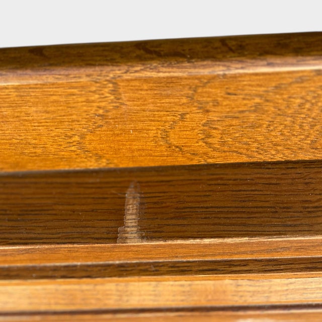 Vintage Hooker Furniture Oak Hutch Cabinet With Open Shelving, 20th Century For Sale - Image 14 of 15