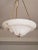 1990s Natural White Alabaster and 24k Gold-Plated Pendant Chandelier From Basic Source Masterpiece Collection For Sale - Image 5 of 8