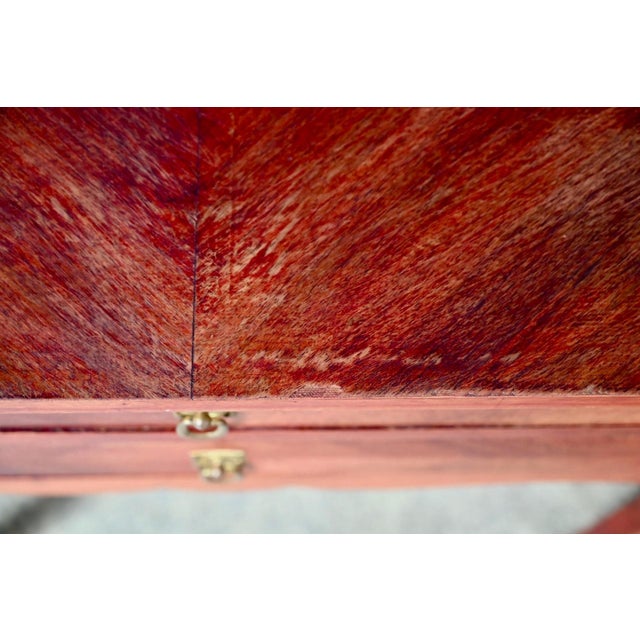 Louis XV Style Mahogany Console Table with Cabriole Legs, 1950s For Sale - Image 15 of 18