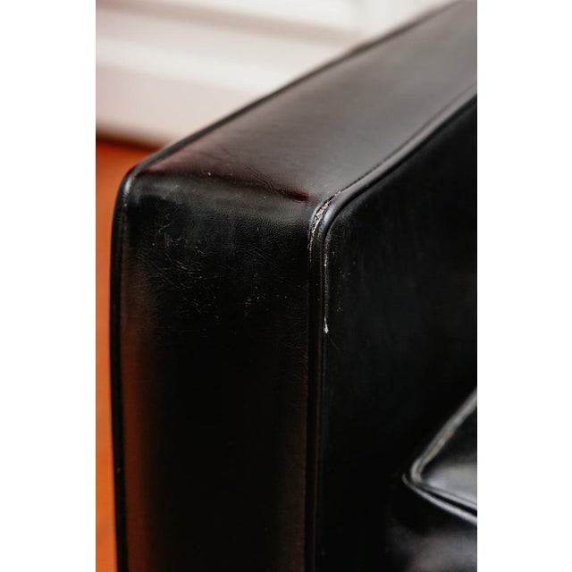 1960s Armchair in Black Imitation Leather, 1960 For Sale - Image 5 of 8