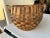 Mid 20th Century Mid Century Round Bentwood Basket Handmade in Italy For Sale - Image 4 of 6