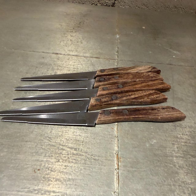 1960s Japanese Kitchen Knife George Washington Olybdenum Vanadium Stainless Steel - 5 pcs For Sale - Image 9 of 9