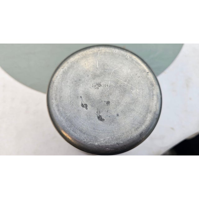 Metal Pewter Snuff Tin with Pipe on the Lid, 1960s, Set of 2 For Sale - Image 7 of 10