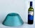 Vintage 1960s Anchor Hocking Aquamarine Lido Soreno Glass Serving Bowl For Sale In Miami - Image 6 of 11