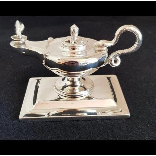 Vintage Sterling Silver Table Cigar Lighter from Barnard & Sons, 1933 For Sale - Image 11 of 18