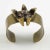 Bronze French Sculptor Henri Nogaret 1960s Brutalist Bronze Cuff Bracelet For Sale - Image 8 of 9