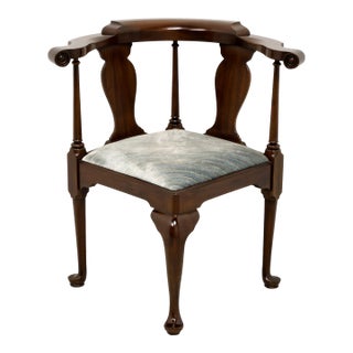 Henkel Harris 501 29 Mahogany Queen Anne Corner Chair For Sale