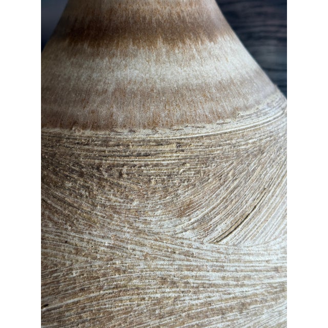 Early 20th Century Lee Rosen for Design Technics Large Pottery Lamp For Sale - Image 9 of 12