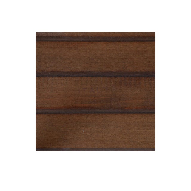 1960s Mid-Century Slatted Wood Benches Side Tables George Nelson Style- a Pair For Sale - Image 10 of 10