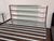 Eastern King Size Room & Board Stainless Steel Parsons Bed Frame For Sale - Image 12 of 12