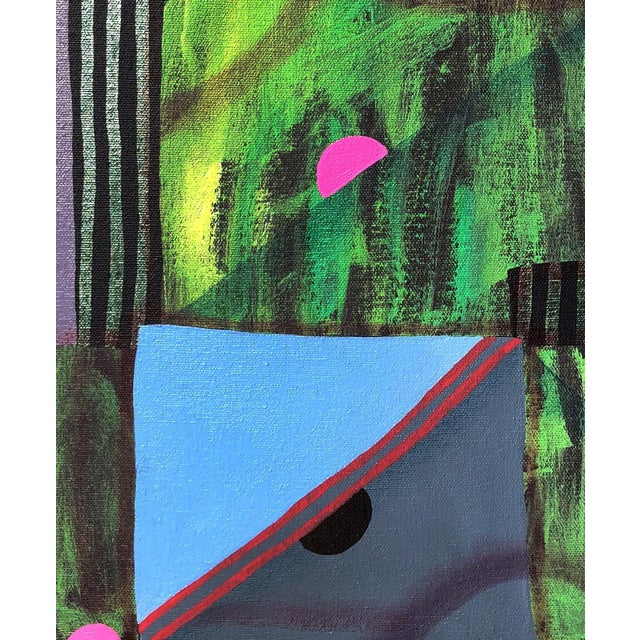 Max Manning “Untitled (CVS143)” Contemporary Green, Blue, & Pink Geometric Abstract Painting, 2019 For Sale In Houston - Image 6 of 8