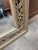 Boho Chic Carved Floral Motif Gold Washed Mirror For Sale - Image 3 of 8