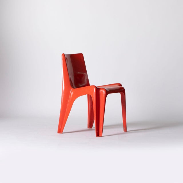 Postmodern Ba1171 Stackable Chair by Helmut Bätzner for Bofinger, Germany, 1960s For Sale - Image 3 of 10