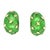 Vintage 18k Tiffany & Co. Schlumberger Green Enamel “Paillone” Earrings