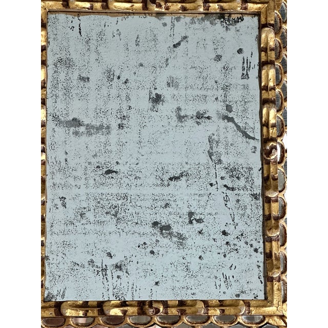 Spanish Colonial Style Gilt Wood Wall Mirror For Sale - Image 9 of 12
