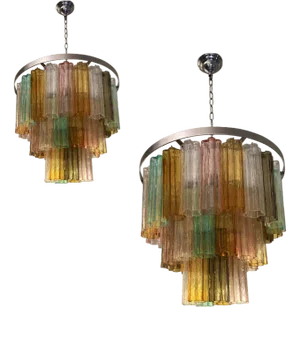 Tronchi Murano Glass Chandeliers by Simoeng, Set of 2