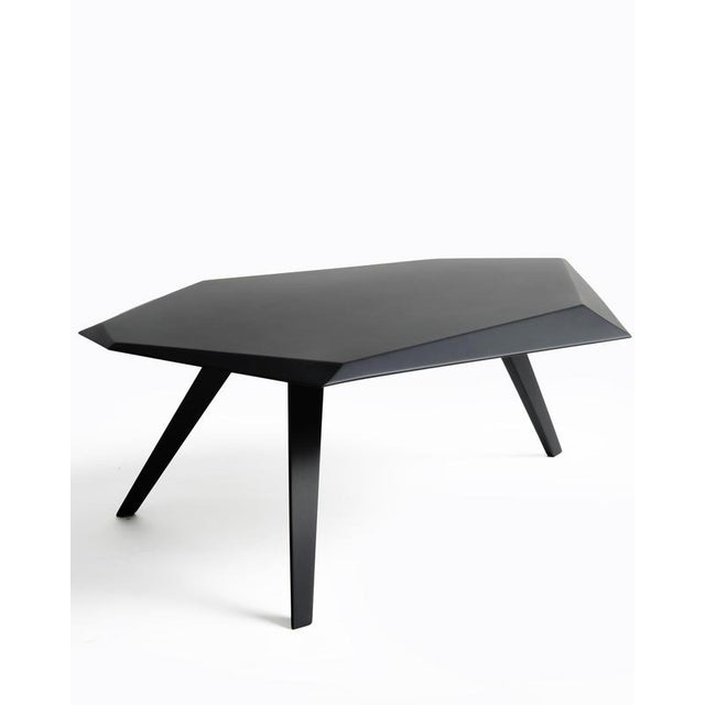 Metal Stealth Coffee Table in Stainless Steel Sheet Metal by Orfeo Studio For Sale - Image 7 of 10