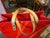 2002 Louis Vuitton Red Vernis Patent Leather Reade Tote Bag by Robert Wilson For Sale - Image 10 of 17