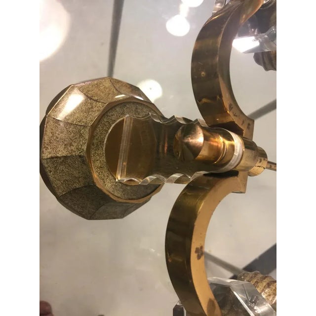 French Art Deco Sconces in the Manner of Gilbert Pollerat - a Pair For Sale - Image 4 of 13