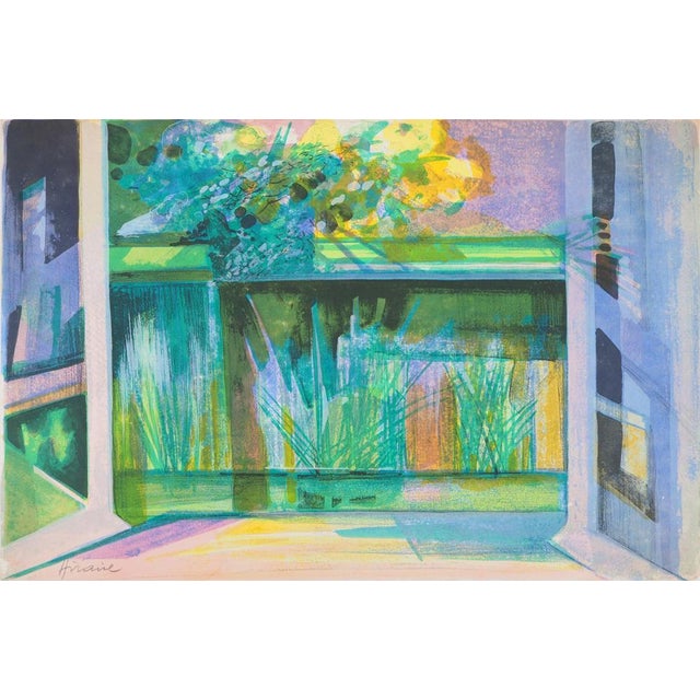 Camille Hilaire, Terrasse avec vue sur la Zorn, Lithograph For Sale - Image 5 of 5