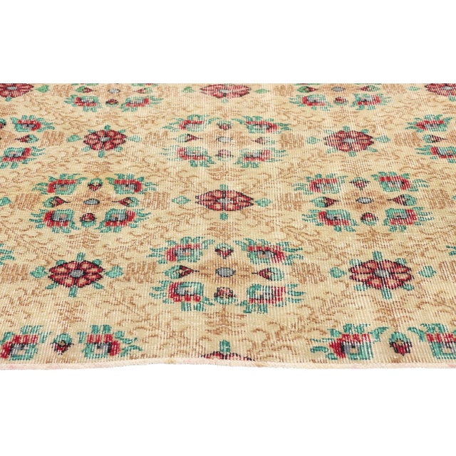 Vintage Turkish Sivas Rug - 03'11x 06'09 For Sale - Image 4 of 9