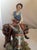 Mid 20th Century Vintage Italian Capodimonte Porcelain Figurine of Boy Riding Donkey With Cart by Dino Bonalberti For Sale - Image 5 of 8