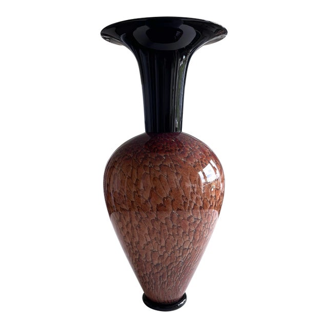 Stunning Large Athena Vase - Tortoise Shell Series by Molly Stone (2000) For Sale