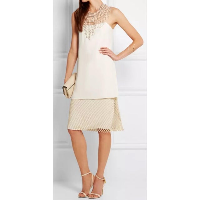 Metal Rosantica Pearl Necklace Gold Plated Bib Necklace Rock Crystal Milano Italy For Sale - Image 7 of 11