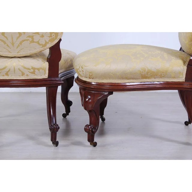 Set of Victorian British Lounge Chairs, 1890s For Sale - Image 6 of 9