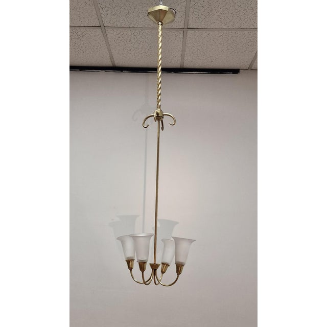 Vintage Pendant Lamps, 1940s, Set of 2 For Sale - Image 3 of 17