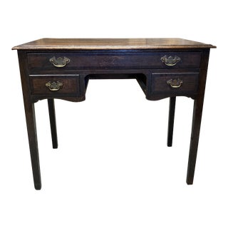 18th Century English Oak Lowboy Console Table For Sale