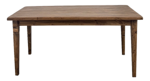 Oak Farmhouse Table with Tapered Pine Legs, France, 1950s