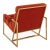 2020s Channeled Goldfinger Lounge Chair, Persimmon For Sale - Image 5 of 6