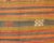 Orange Colorful Vintage Embroidered Kilim With Stripe's and Geometric Motifs 6' X 12 For Sale - Image 8 of 11