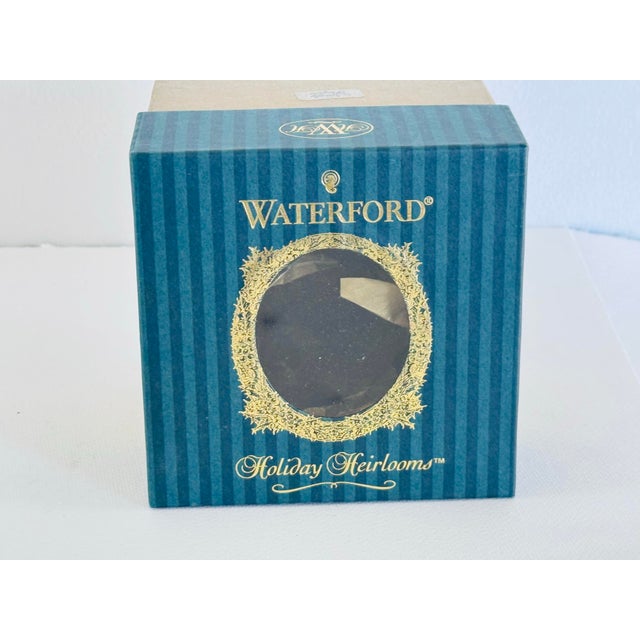 Waterford Waterford 1998 Opulence Collection Lucerne Gold Ball Ornament W/ Box For Sale - Image 4 of 4