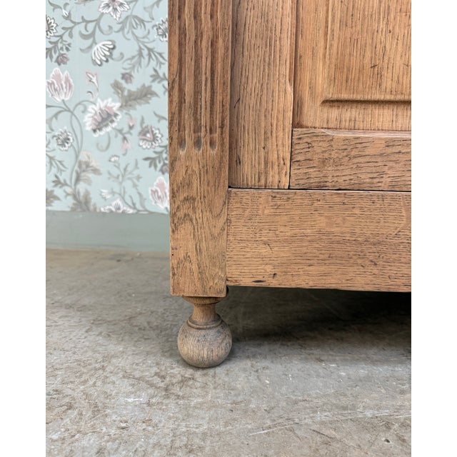 Tan Large Antique Oak Wardrobe, 1890s For Sale - Image 8 of 12
