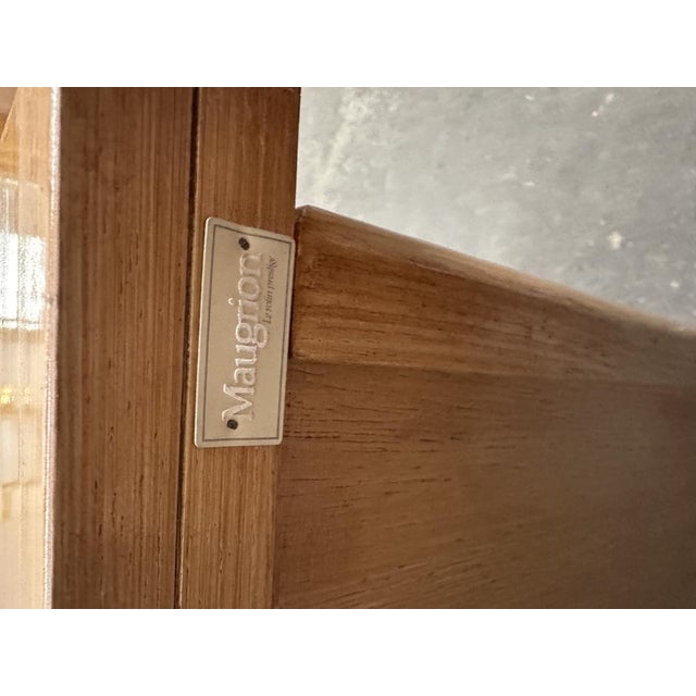 Oak and Faux Rattan-Front Chest of Drawers by Maugrion for Roche Bobois For Sale - Image 3 of 14