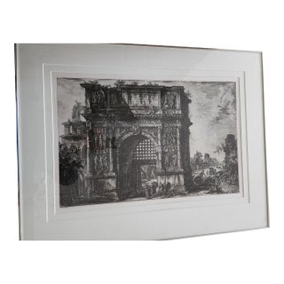 Late 18th Century Giovanni Battista Piranesi (Italian, 1720-1778) Veduta Dell' Arco Di Benevento Nel Regno Di Napoli Reproduction Print For Sale