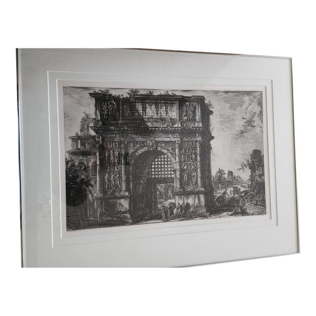 Late 18th Century Giovanni Battista Piranesi (Italian, 1720-1778) Veduta Dell' Arco Di Benevento Nel Regno Di Napoli Reproduction Print For Sale