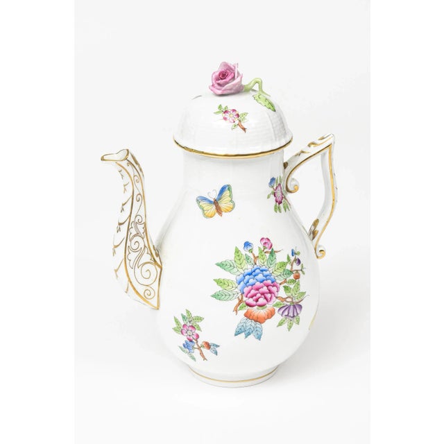 Mid 20th Century Herend Queen Victoria Older Coffee Pot For Sale - Image 9 of 9