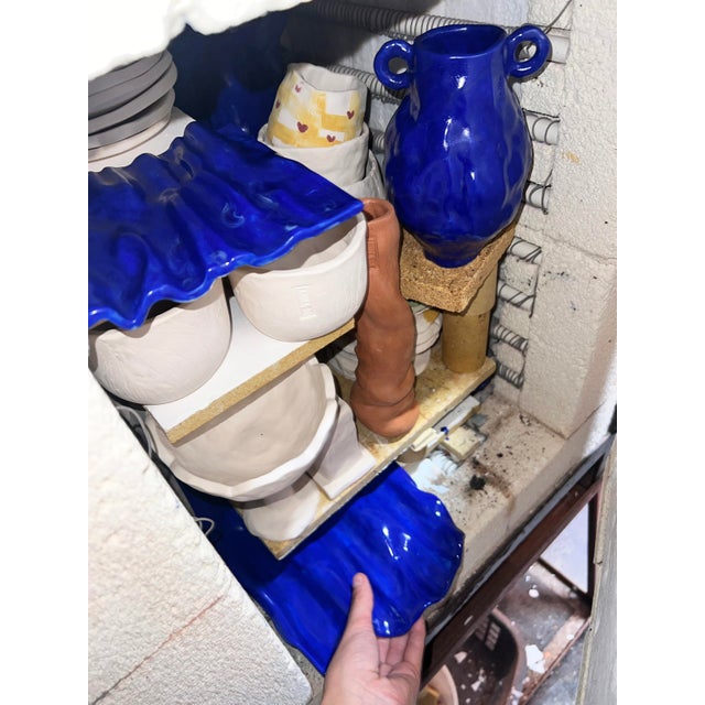 Every Day Blue Collection Little Vase 03 by Anna Demidova For Sale - Image 6 of 7