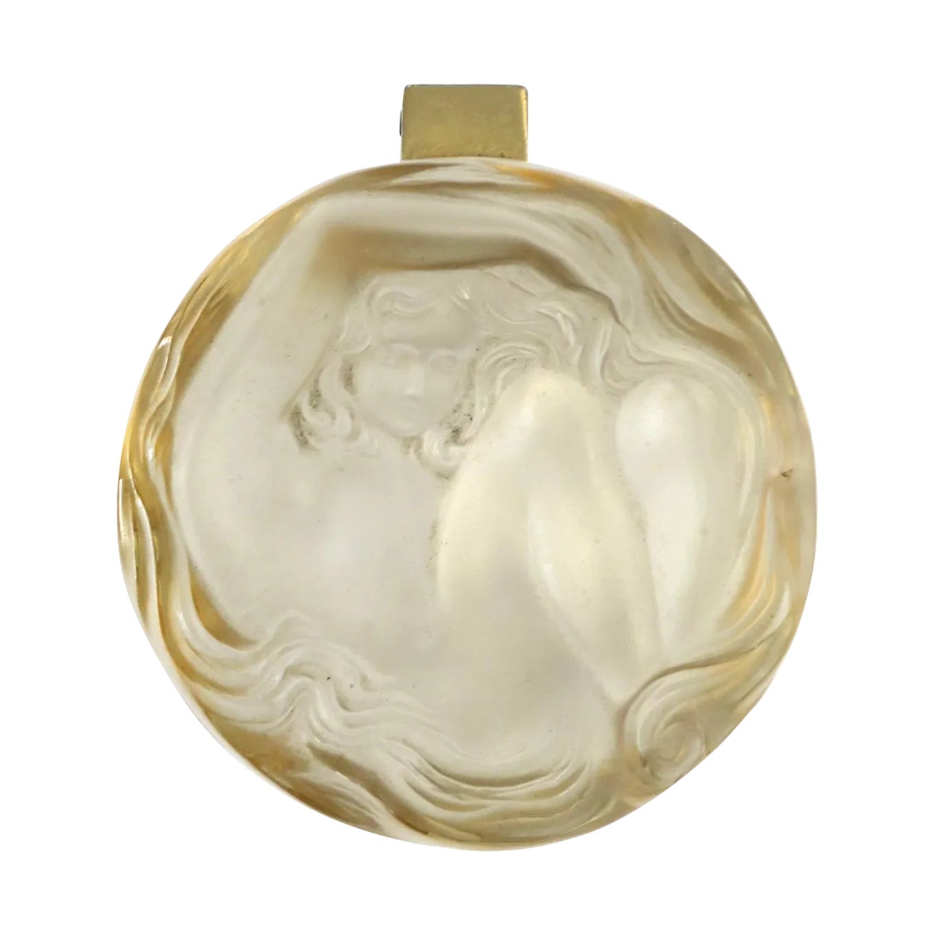 LALIQUE ラリック クリスタル飾り皿　裸女モチーフ LALIQUE ラリック クリスタル飾り皿 裸女モチーフ