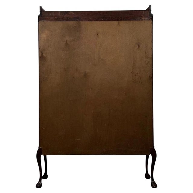 Wood Antique English Mahogany Display Cabinet by Morgan & Co., 1900s For Sale - Image 7 of 11