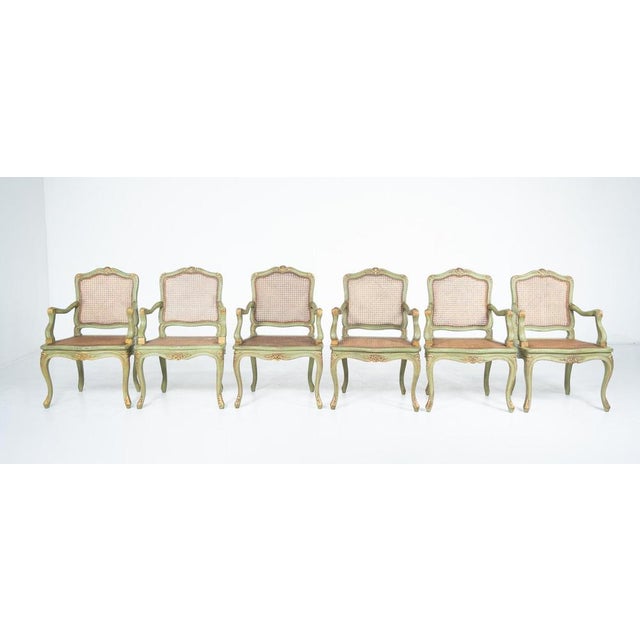 15th Century & Earlier Louis XV Armchairs, Belgium, Set of 6 For Sale - Image 5 of 18