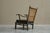 Black Vintage Dutch Lounge Chair in Wood and Rope, 1930s For Sale - Image 8 of 12