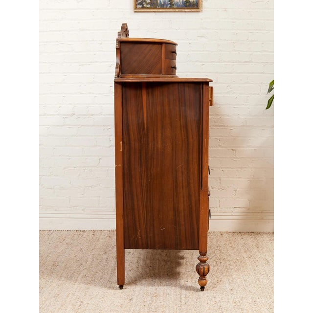Wood Vintage Antique Georgian Highboy Dresser For Sale - Image 7 of 12