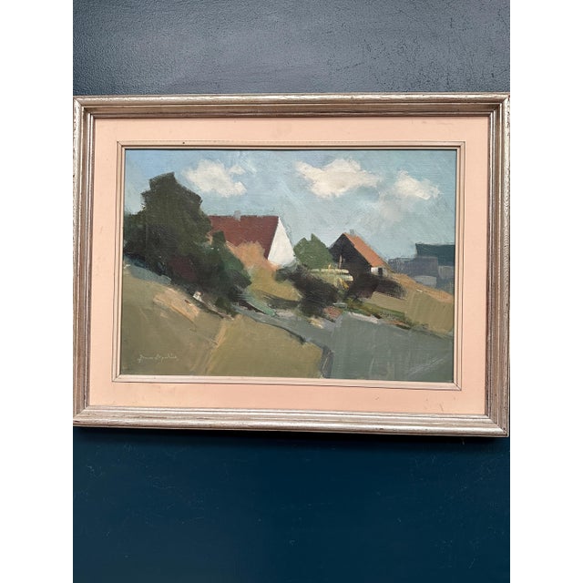 Arne Aspelin, Swedish Landscape, 1960s, Oil on Canvas, Framed For Sale - Image 5 of 10