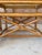 Contemporary Pair of Vintage McGuire Organic Modern Rattan Side Tables With Cane Shelves and Glass Tops For Sale - Image 3 of 12