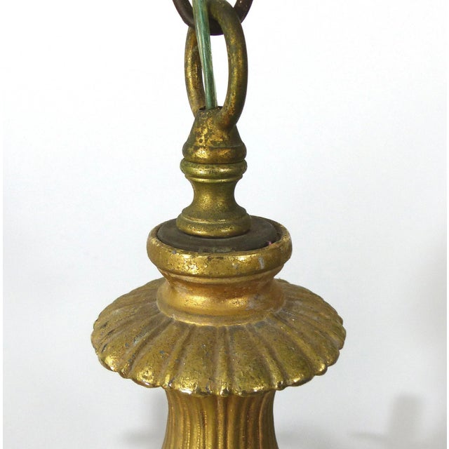 Gold Vintage Gold - Fished Metal Chandelier For Sale - Image 8 of 8