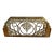 Antique Brass Art Deco Twin Headboard For Sale